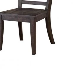 Zara Antique Black Wood Side Chair (Set of 2) by Unbranded -Boraam Sales Store antique black unbranded accent chairs aa016 sc012 1f 1000