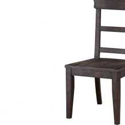 Zara Antique Black Wood Side Chair (Set of 2) by Unbranded -Boraam Sales Store antique black unbranded accent chairs aa016 sc012 4f 1000