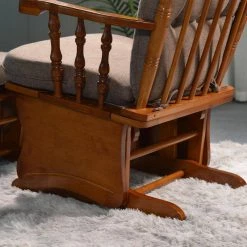 Antique Brown Retro and Rustic Style Gliding Chair with Ottoman by Unbranded 14 Antique Brown Retro and Rustic Style Gliding Chair with Ottoman by Unbranded -Boraam Sales Store antique brown unbranded rockers gliders ottomans sxb3952441 1f 1000