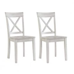 Jamestown White Wash Dining Chairs (Set of 2) by Boraam