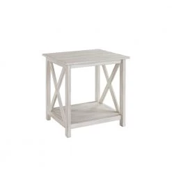 Jamestown White Wash End Table by Boraam