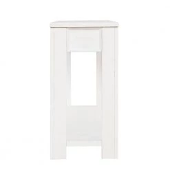 63 in. Rectangle Antique White Pine Wood Console Table With 4-Drawers and 1 Bottom Shelf for Entryway Hallway by Unbranded -Boraam Sales Store antique white unbranded console tables gm h 521 44 1000