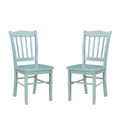 Equestrian Green Colorado Wood Dining Chairs (Set of 2) by Boraam