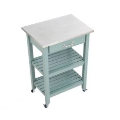 Colorado Aspen Valley Wood Kitchen Cart w/Stainless Steel Top by Boraam 9 Colorado Aspen Valley Wood Kitchen Cart w/Stainless Steel Top by Boraam -Boraam Sales Store aspen valley boraam kitchen carts 50662 4f 1000