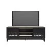 Graphik 71 in. Bark Gray and Matte Black Engineered Wood TV Stand Fits TVs Up to 80 in. with Storage Doors by Unbranded -Boraam Sales Store bark grey laminate and matte black lacquer unbranded tv stands 402323 64 1000