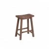 Sonoma 24 in. Barnwood Wire-Brush Backless Saddle Stool by Boraam -Boraam Sales Store barnwood wire brush boraam bar stools 75024 64 1000
