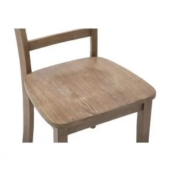 Boulder Barnwood Wire-Brush Wood Dining Chair (Set of 2) by Boraam -Boraam Sales Store barnwood wire brush boraam dining chairs 71026 44 1000