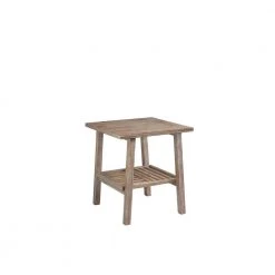 Sonoma Barnwood Wire-Brush End Table by Boraam