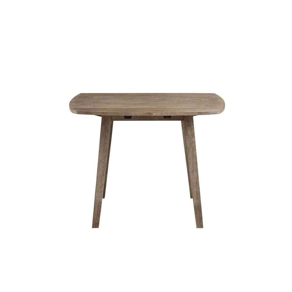 40 in. Wire-Brush Boulder Barnwood Dining Table by Boraam 4 40 in. Wire-Brush Boulder Barnwood Dining Table by Boraam - Image 2