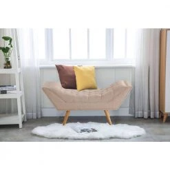Jaime Button Tufted Bench by Boraam -Boraam Sales Store beige boraam dining benches 3651107 31 1000