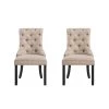 Beth Beige Tufted Dining Chair, Set of 2 by Boraam -Boraam Sales Store beige boraam dining chairs 3651105 64 1000