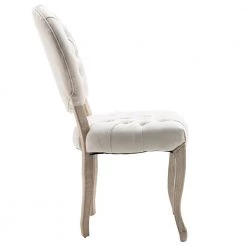 Beige French Vintage Tufted Button Performance Fabric Dining Chair(Set of 2) by Unbranded 15 Beige French Vintage Tufted Button Performance Fabric Dining Chair(Set of 2) by Unbranded -Boraam Sales Store beige unbranded dining chairs sxb36872 31 1000