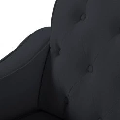 77.2 in. Wide Square Arm Polyester Straight Sofa in Black by Unbranded 16 77.2 in. Wide Square Arm Polyester Straight Sofa in Black by Unbranded -Boraam Sales Store bkack unbranded sofas couches crlw22341939 4f 1000