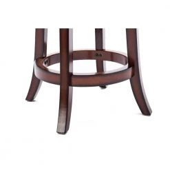 Palmetto 37.5 in. Brandy Finish Wood Frame Counter Height Bar Stool by Boraam -Boraam Sales Store black and brandy boraam bar stools 48124 1d 1000