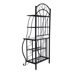 Valencia Black Baker's Rack by Boraam 14 Valencia Black Baker's Rack by Boraam -Boraam Sales Store black boraam baker s racks 12500 4f 1000