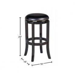 Cordova 29 in. Black Swivel Cushioned Bar Stool by Boraam 9 Cordova 29 in. Black Swivel Cushioned Bar Stool by Boraam -Boraam Sales Store black boraam bar stools 33629 40 1000