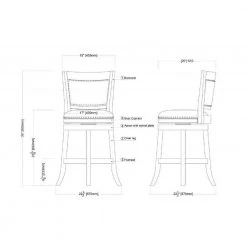 24 in. Black Bristol Swivel Stool by Boraam -Boraam Sales Store black boraam bar stools 42524 1f 1000