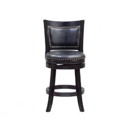 24 in. Black Bristol Swivel Stool by Boraam -Boraam Sales Store black boraam bar stools 42524 c3 1000