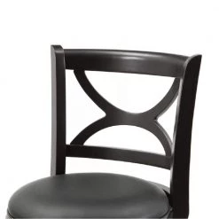 Florence 24 in. Black Swivel Cushioned Bar Stool by Boraam -Boraam Sales Store black boraam bar stools 45724 1f 1000