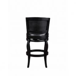 Harris 45 in. High Back Wood Memory 29 in. Barstool in Black by Boraam -Boraam Sales Store black boraam bar stools 51329 66 1000