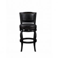 Harris 45 in. High Back Wood Memory 29 in. Barstool in Black by Boraam -Boraam Sales Store black boraam bar stools 51329 c3 1000