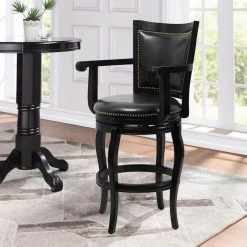 Jones 29 in. Black Memory Barstool by Boraam -Boraam Sales Store black boraam bar stools 52329 31 1000