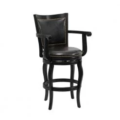 Jones 29 in. Black Memory Barstool by Boraam