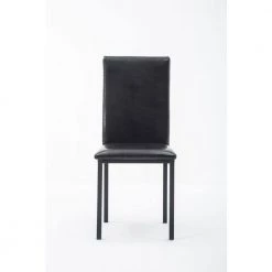 Arjen 5-Piece Black Faux Marble Dining Set by Boraam -Boraam Sales Store black boraam dining room sets 77006 1f 1000