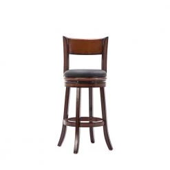 Palmetto 29 in. Brandy Swivel Cushioned Bar Stool by Boraam -Boraam Sales Store black brandy boraam bar stools 48129 c3 1000