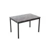 Arjen 47.25 in. W x 31.5 D. Rectangle Black and Faux Marble Top Rectangular Dining Table by Boraam -Boraam Sales Store black brown boraam kitchen dining tables 77007 64 1000