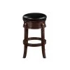 Hamilton 24 in. Cappuccino Swivel Cushioned Bar Stool by Boraam -Boraam Sales Store black cappuccino boraam bar stools 43824 64 1000