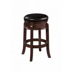 Hamilton 29 in. Cappuccino Swivel Cushioned Bar Stool by Boraam