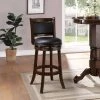 Augusta 29 in. Cappuccino Swivel Cushioned Bar Stool by Boraam -Boraam Sales Store black cappuccino boraam bar stools 48829 64 1000