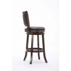 Augusta 29 in. Cappuccino Swivel Cushioned Bar Stool by Boraam 10 Augusta 29 in. Cappuccino Swivel Cushioned Bar Stool by Boraam -Boraam Sales Store black cappuccino boraam bar stools 48829 77 1000