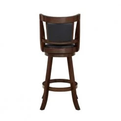 Avianna 29 in. Cappuccino Swivel Bar Stool with Cushion by Boraam -Boraam Sales Store black cappuccino boraam bar stools 62829 66 1000