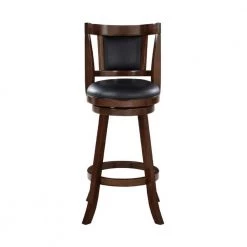 Avianna 29 in. Cappuccino Swivel Bar Stool with Cushion by Boraam -Boraam Sales Store black cappuccino boraam bar stools 62829 c3 1000