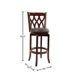 Cathedral 29 in. Cherry Swivel Cushioned Bar Stool by Boraam 8 Cathedral 29 in. Cherry Swivel Cushioned Bar Stool by Boraam -Boraam Sales Store black cherry boraam bar stools 40329 40 1000
