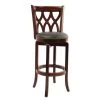 Cathedral 29 in. Cherry Swivel Cushioned Bar Stool by Boraam -Boraam Sales Store black cherry boraam bar stools 40329 64 1000