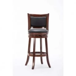 Augusta 29 in. Cherry Swivel Cushioned Bar Stool by Boraam -Boraam Sales Store black cherry boraam bar stools 49829 77 1000