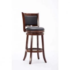 Augusta 29 in. Cherry Swivel Cushioned Bar Stool by Boraam -Boraam Sales Store black cherry boraam bar stools 49829 c3 1000
