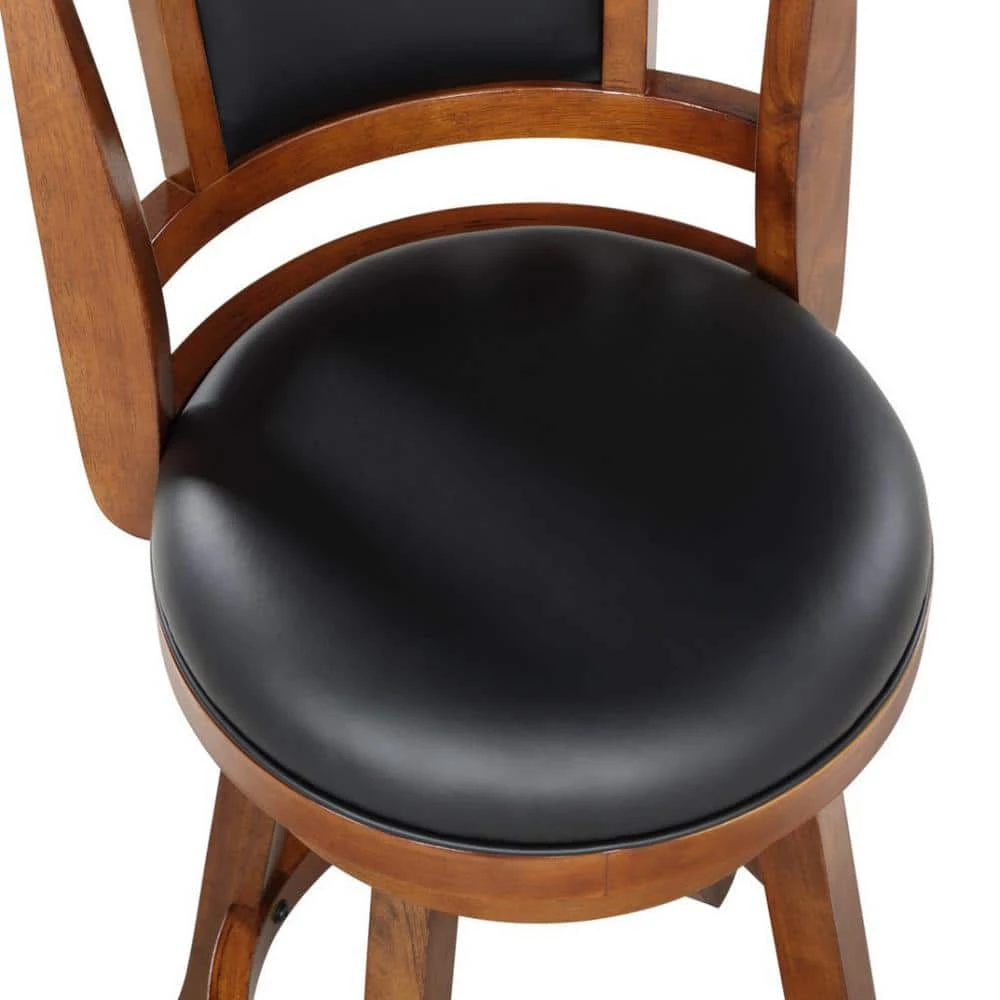 Avianna 24 in. Cherry Counter Stool with Cushion by Boraam 4 Avianna 24 in. Cherry Counter Stool with Cushion by Boraam - Image 2