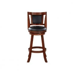 Avianna 29 in. Cherry Swivel Bar Stool with Cushion by Boraam -Boraam Sales Store black cherry boraam bar stools 62929 c3 1000