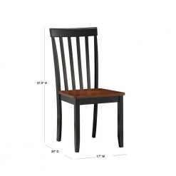 Bloomington Black and Cherry Wood Dining Chair (Set of 2) by Boraam -Boraam Sales Store black cherry boraam dining chairs 21031 40 1000