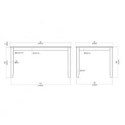 Bloomington Black and Cherry Dining Table by Boraam 12 Bloomington Black and Cherry Dining Table by Boraam -Boraam Sales Store black cherry boraam kitchen dining tables 21030 1f 1000