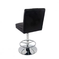 Sloan Adjustable Swivel Bar Stool - Black/Chrome by Boraam -Boraam Sales Store black chrome boraam bar stools 99433 1f 1000