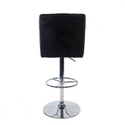 Sloan Adjustable Swivel Bar Stool - Black/Chrome by Boraam -Boraam Sales Store black chrome boraam bar stools 99433 44 1000