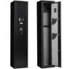 Black Electronic Storage Security Cabinet for 4-Rifles by Unbranded