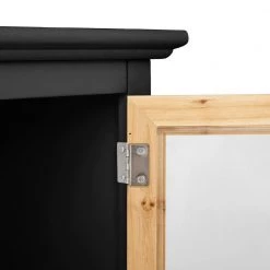 Black Accent Storage Cabinets 2-Tier Curio Display Cabinet with Shelf by Unbranded 18 Black Accent Storage Cabinets 2-Tier Curio Display Cabinet with Shelf by Unbranded -Boraam Sales Store black unbranded accent cabinets c824 stora blac 44 1000