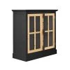 Black Accent Storage Cabinets 2-Tier Curio Display Cabinet with Shelf by Unbranded -Boraam Sales Store black unbranded accent cabinets c824 stora blac 64 1000