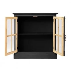 Black Accent Storage Cabinets 2-Tier Curio Display Cabinet with Shelf by Unbranded 14 Black Accent Storage Cabinets 2-Tier Curio Display Cabinet with Shelf by Unbranded -Boraam Sales Store black unbranded accent cabinets c824 stora blac 77 1000